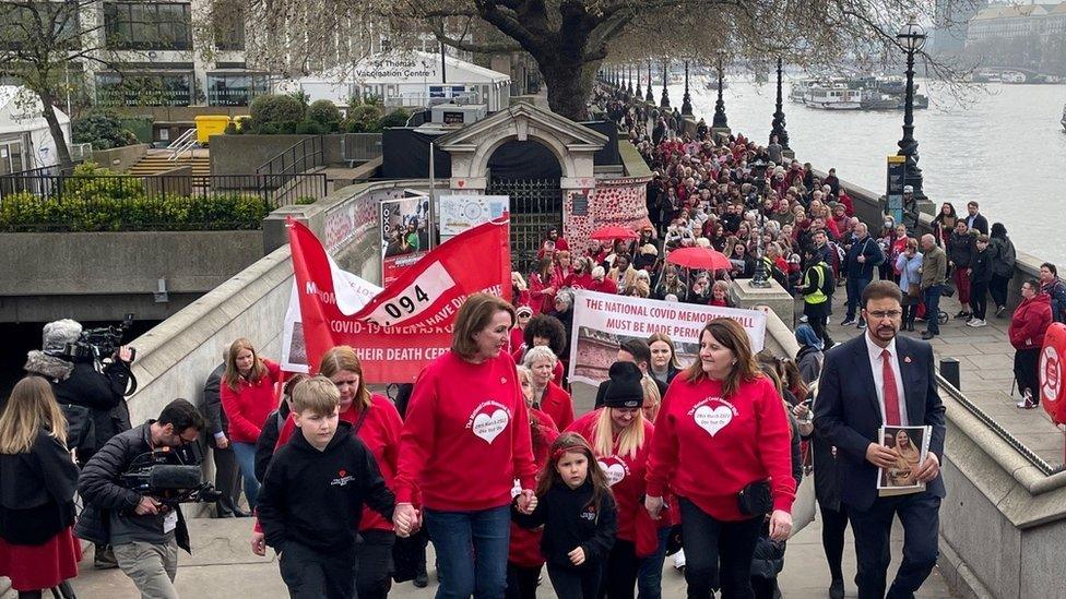 Bereaved families march on Downing Street