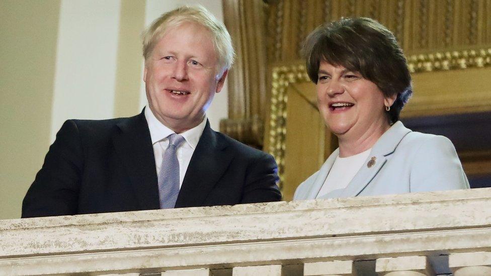 Boris Johnson and Arlene Foster