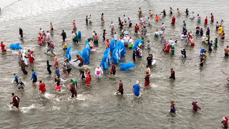 The Boxing Day dip in Whitby