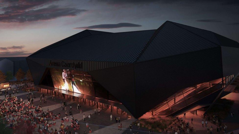 artist impression of new arena