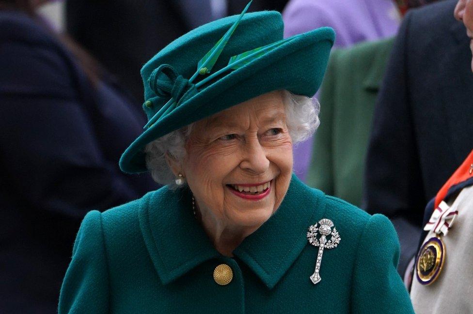 The Queen opens the sixth session of the Scottish Parliament in October 2021