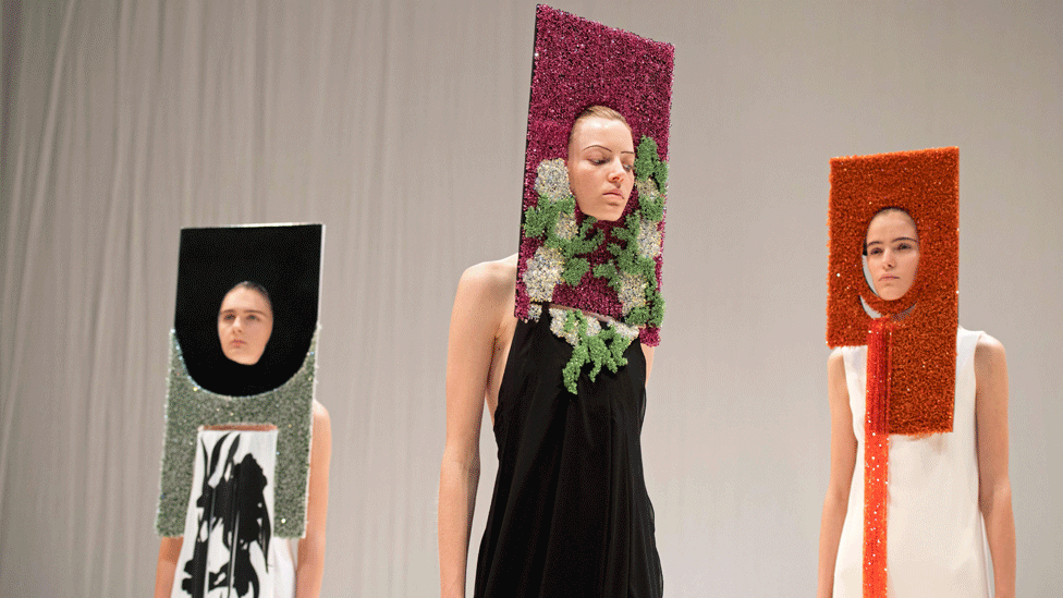 Hussein Chalayan models at LFW