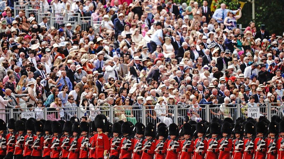 A view of the crowds at the event