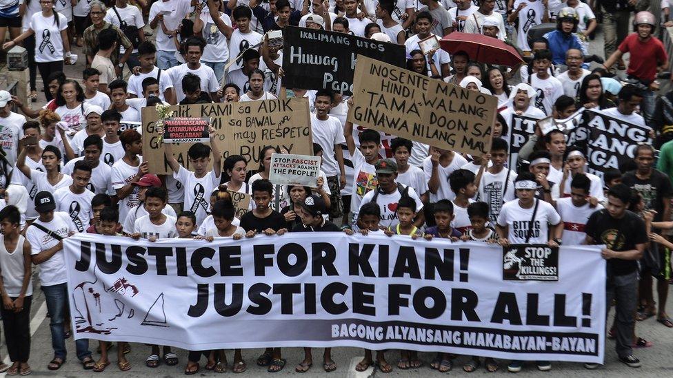 Children protest against killing of Kian delos Santos (26 Aug 2017)