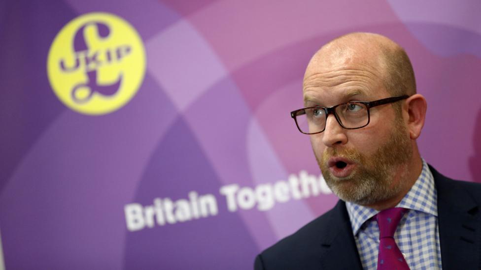 Paul Nuttall, then-UKIP leader, speaking in June 2017 just before the eleciton