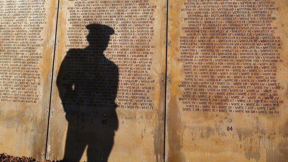 Remembrance wall