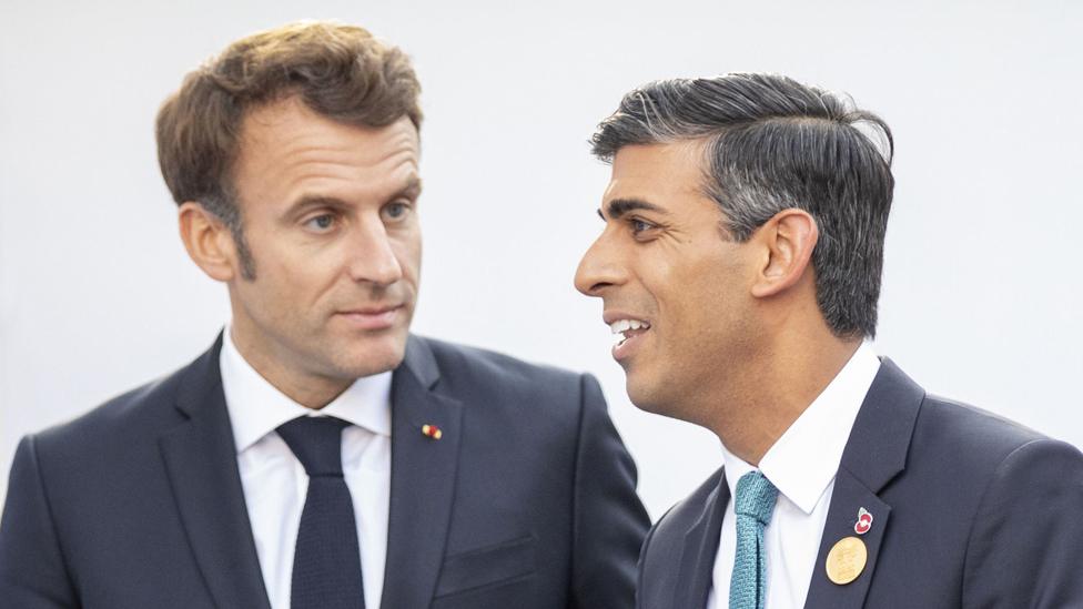 Prime Minister Rishi Sunak and French President Emmanuel Macron