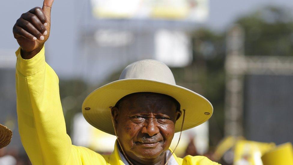 President Museveni pictured in 2016