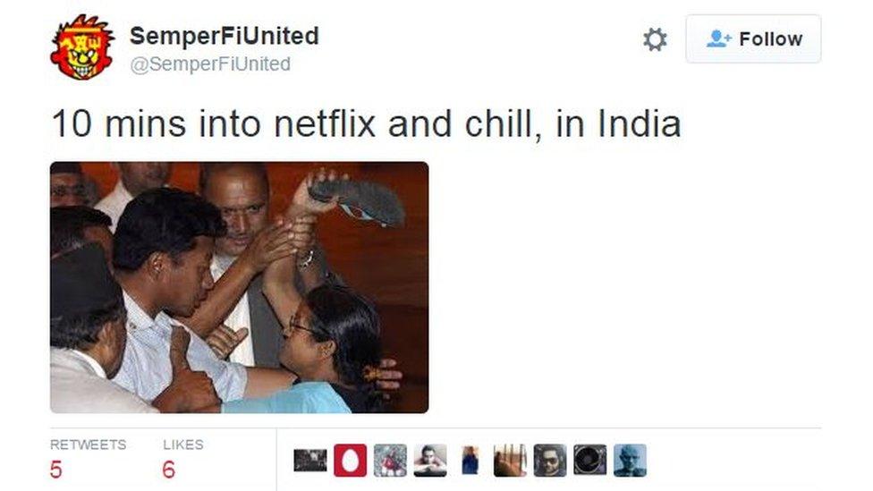 10 mins into netflix and chill, in India