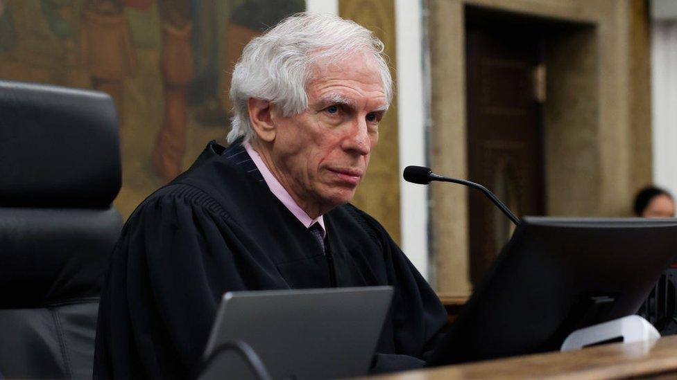 Justice Arthur Engoron oversees Trump's New York fraud trial.