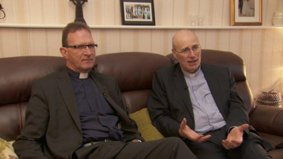 Monsignor O'Reilly and Dean Kenneth Hall