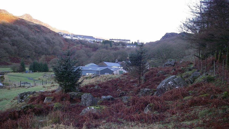 Badger baiting was uncovered on land at Cwm Bowydd farm in Blaenau Ffestiniog, Gwynedd