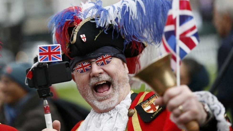 Royal fan dressed as town crier