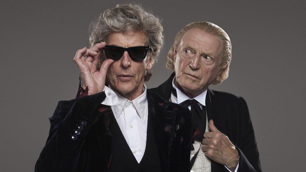 Peter Capaldi with David Bradley