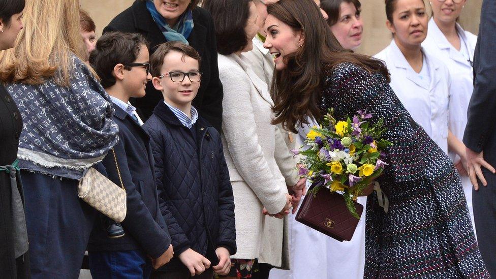 The duchess meets children