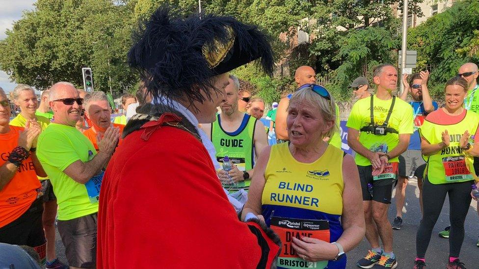 Great Bristol Run 2021 visually impaired competitors