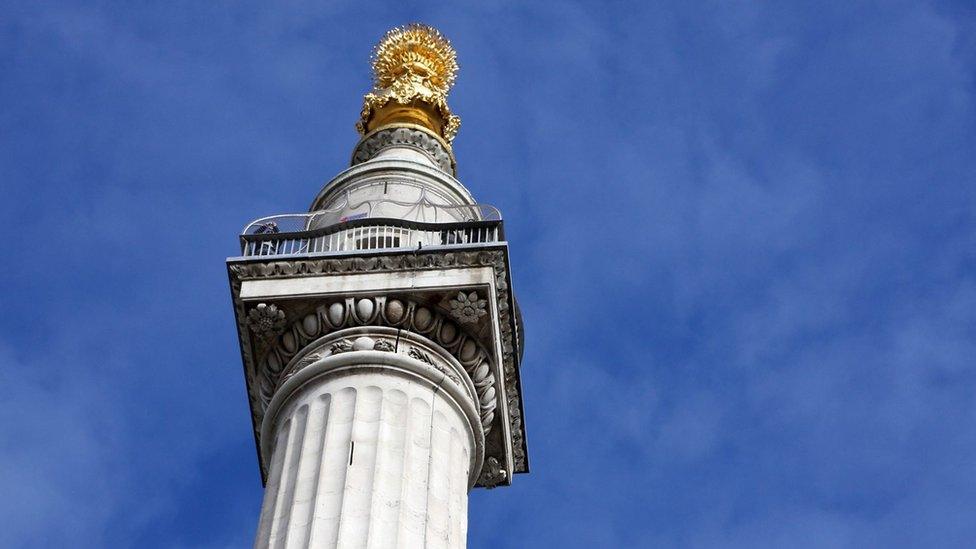 The Monument in Pudding Lane