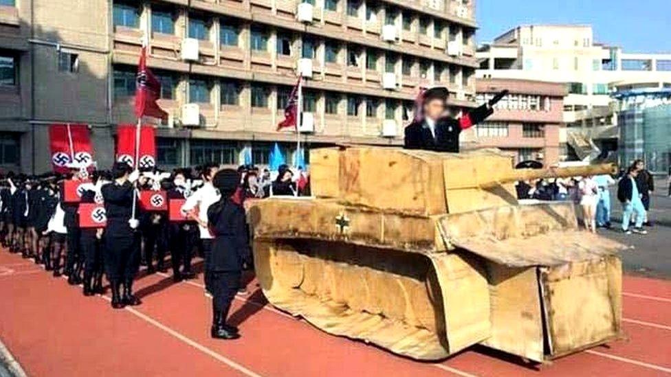 Mock Nazi rally in Taiwan school, 24 Dec