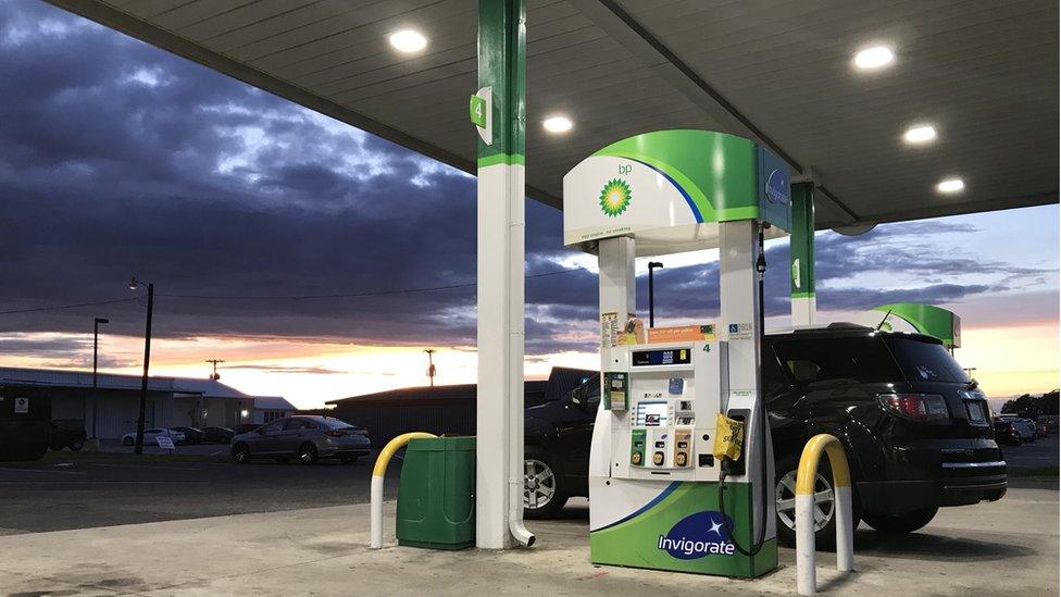 petrol station