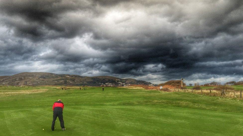 Gareth Owen captured these "crazy clouds" on North Wales Golf Club's course