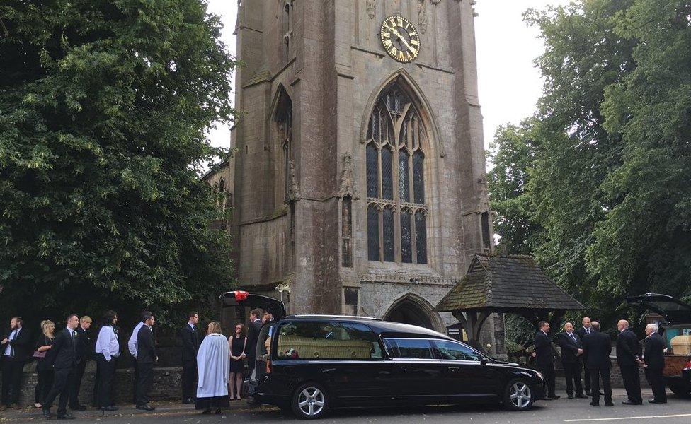 Funeral of Claire and Charlotte Hart