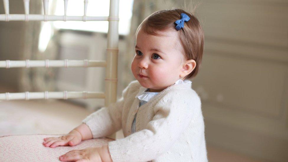 The palace released Kate's photo of Princess Charlotte on her first birthday