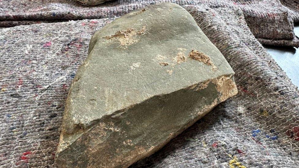 A Manx stone cross thought to be a grave marker