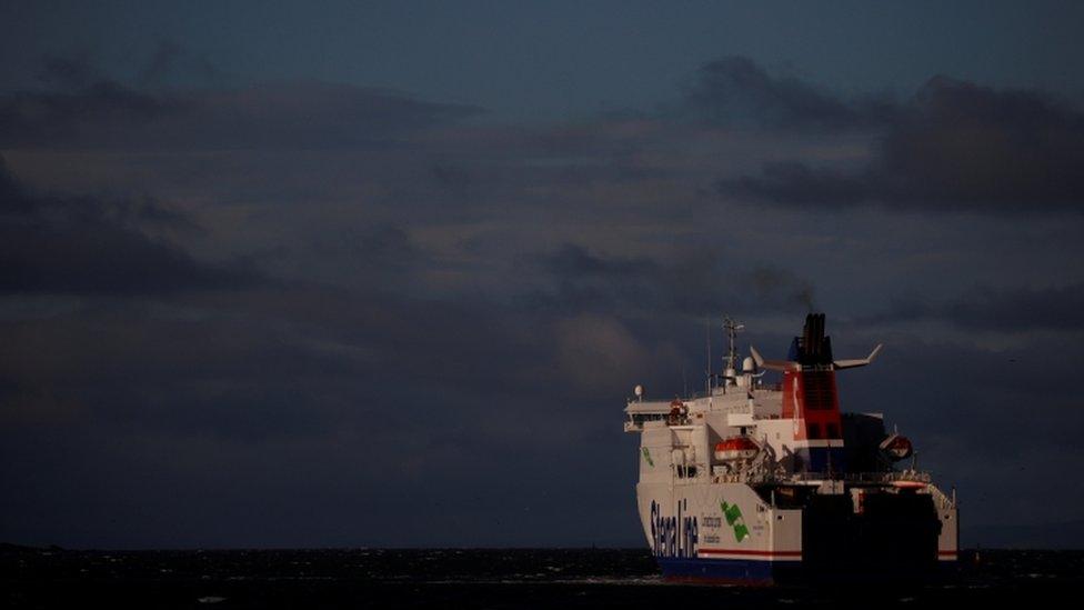 Stenaline ferry leaving NI