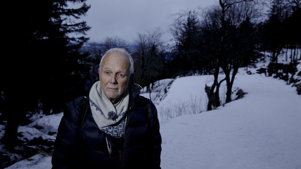 Ketil Kversoy in a snowy forest