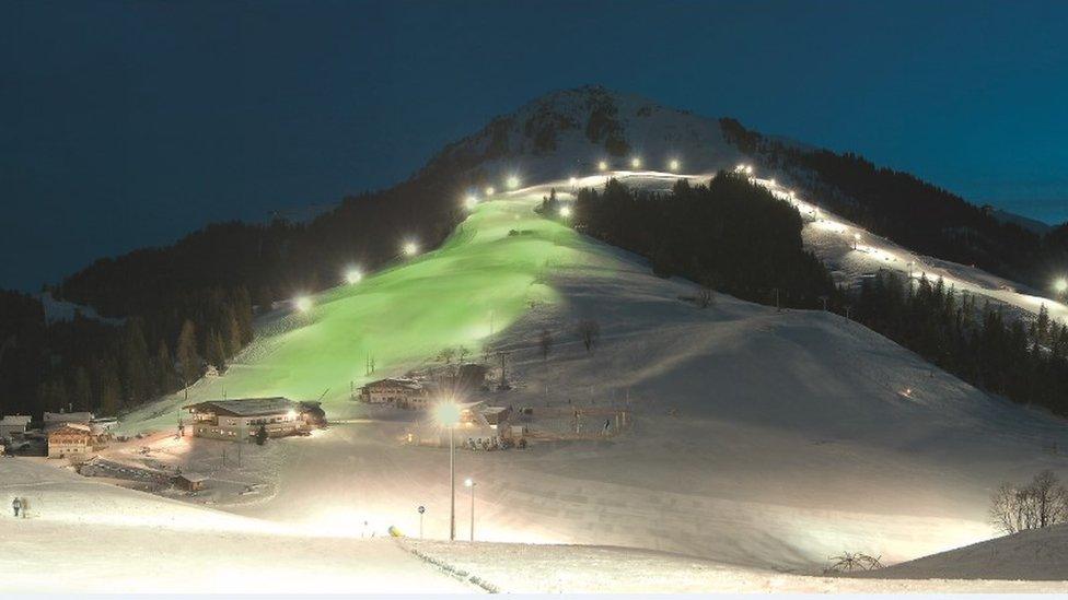 The was a 'green run' on a ski slope in Austria