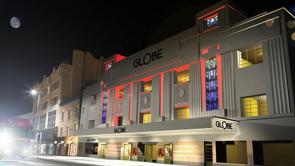 Artist's impression of revamped Globe Theatre