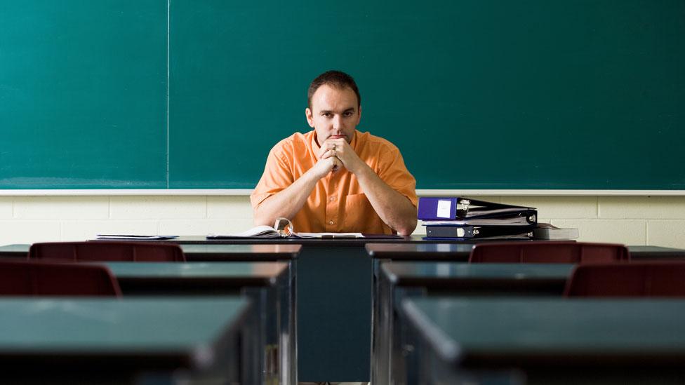 Teacher in classroom