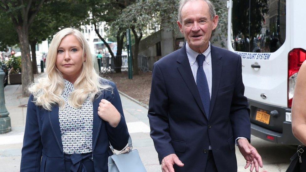 Virginia Giuffre and her lawyer, David Boies