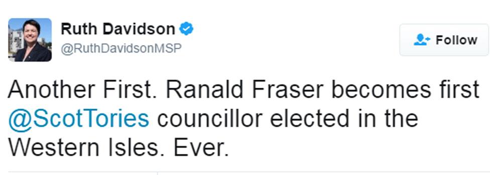 Ruth Davidson tweet