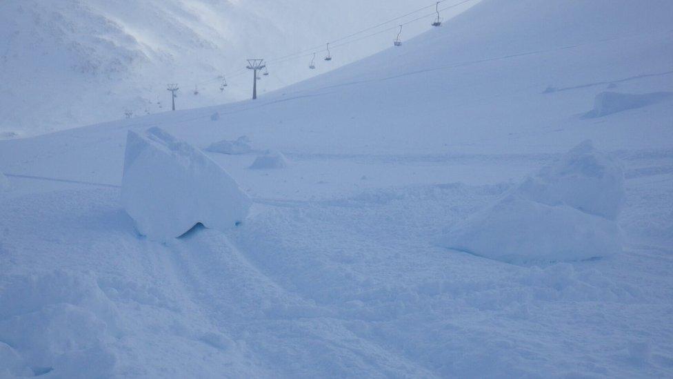 Broken pieces of cornices