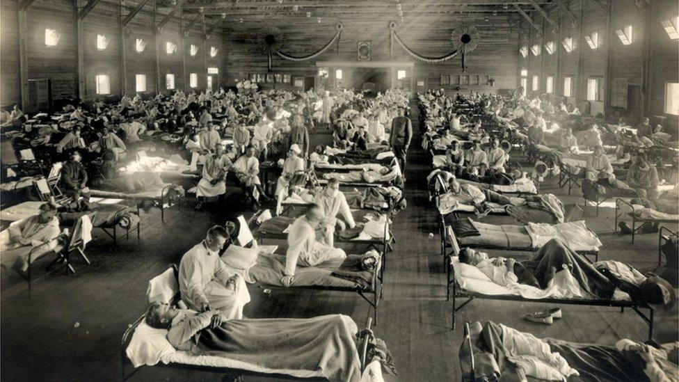 Spanish flu tent