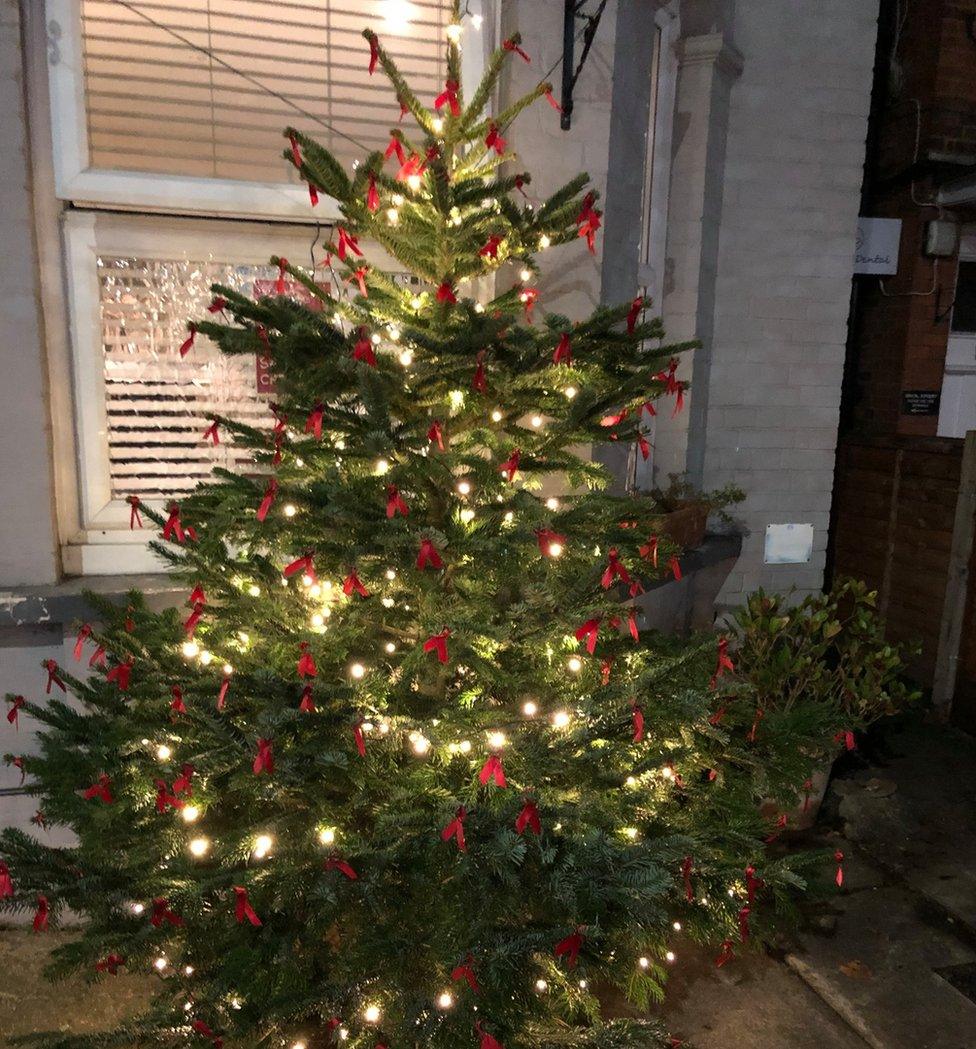 Condom Christmas tree