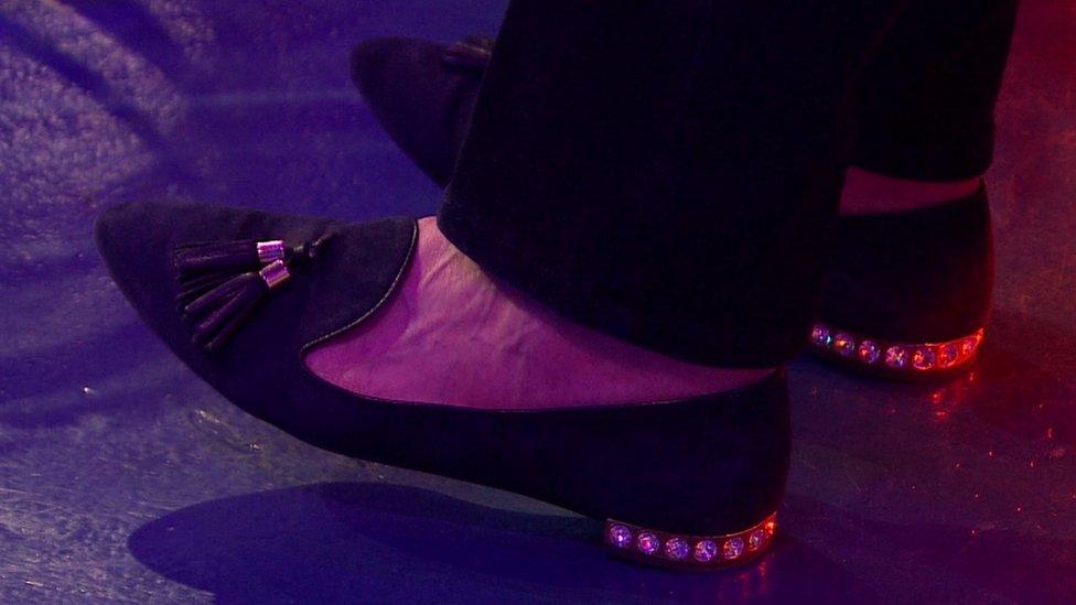 Theresa May was, of course, asked about her shoes