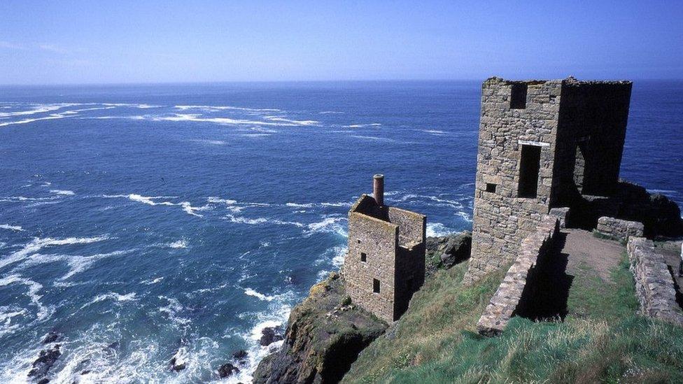 Abandoned tin mine at Botallack