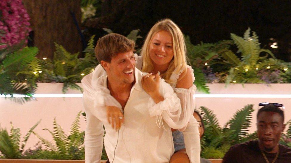 Luca and Tasha on Love Island