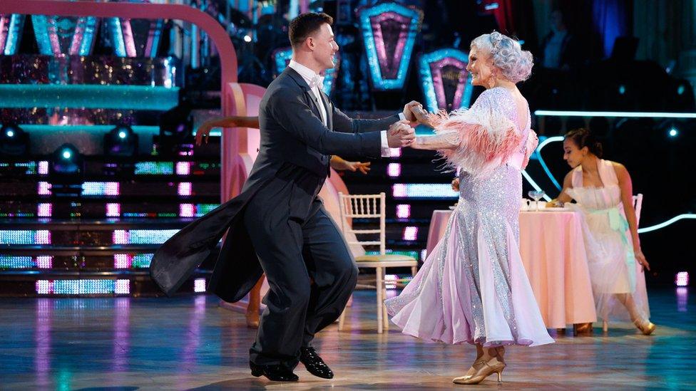 Strictly's Kai Widdrington and Angela Rippon