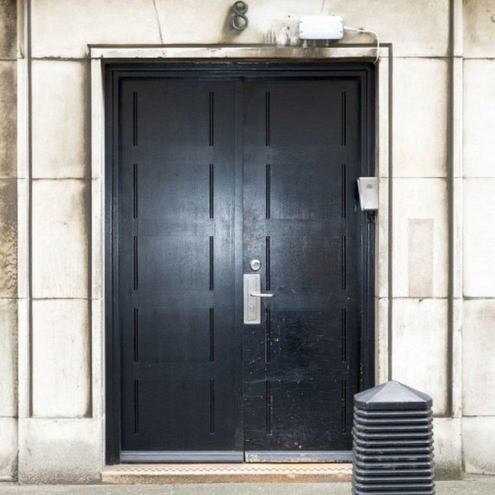 Doorway into building