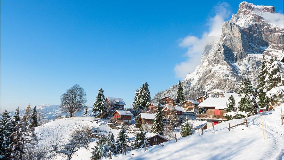 Swiss Alpine village