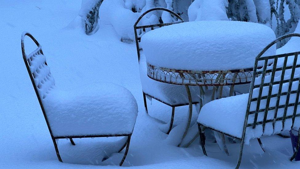 Snow in Buxton