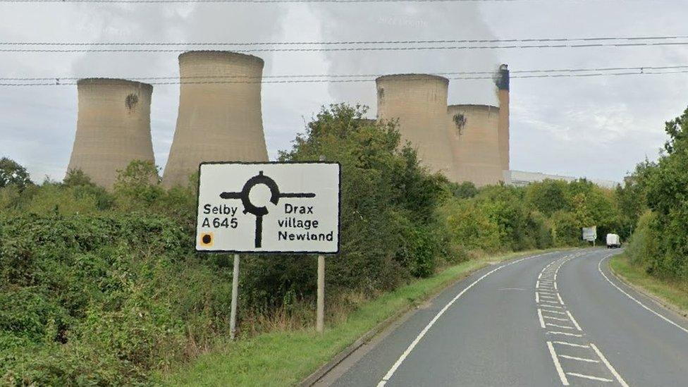 A645 in Drax