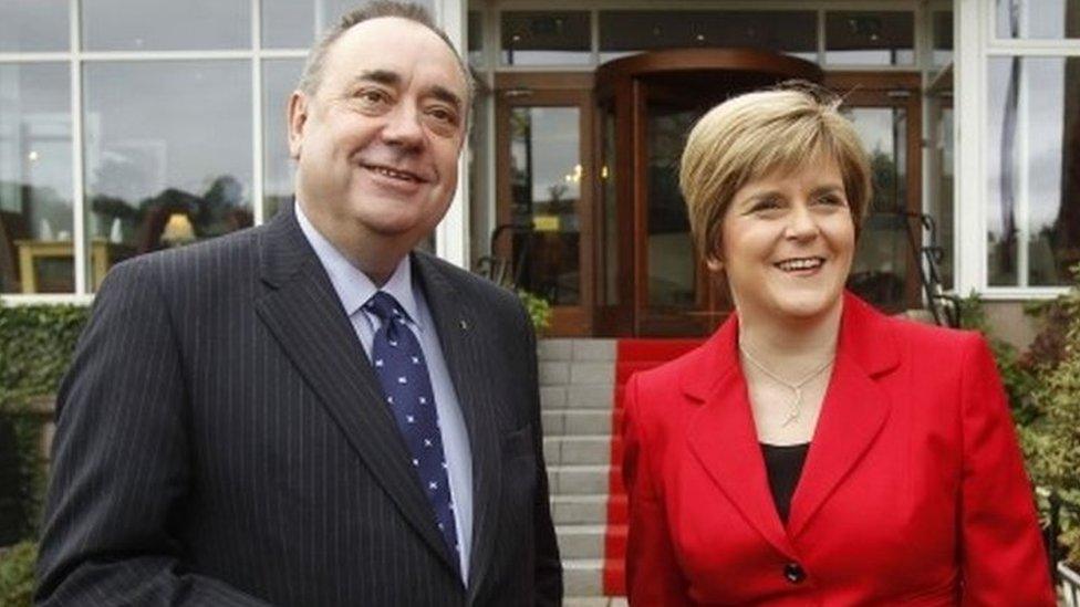 Alex Salmond and Nicola Sturgeon