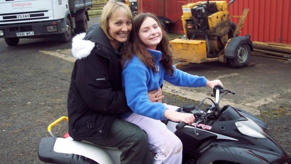 Georgia Wood and her mother Karen Archer