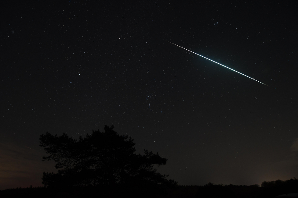 Geminid meteor shower seen in Lymington, Hampshire