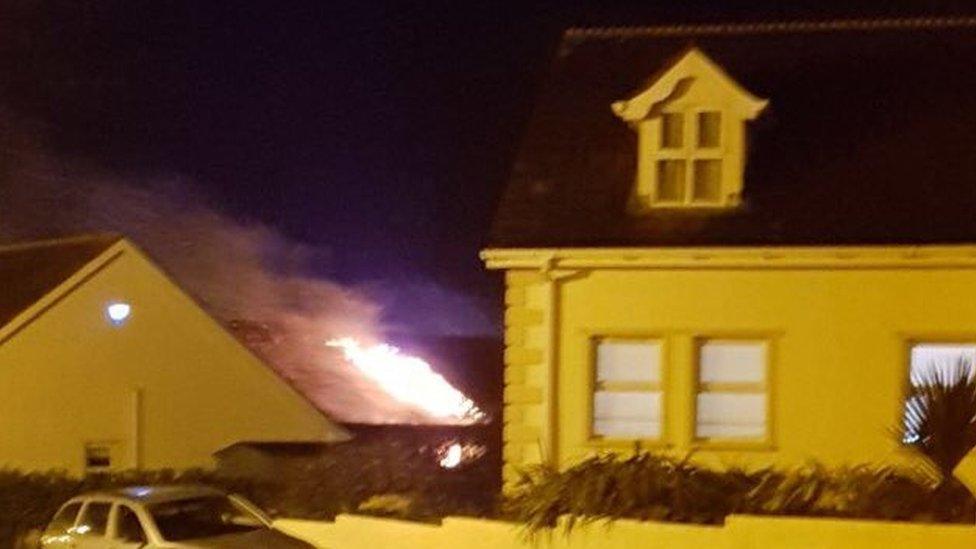 Fire in Portstewart