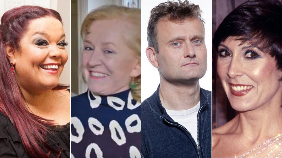 Lisa Riley, Dillie Keane, Hugh Dennis and Anita Harris